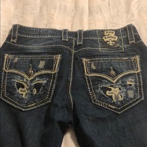 Men’s Rock Revival Jeans size 38L boot